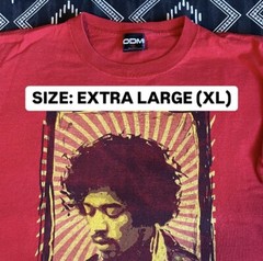 JIMI HENDRIX Licensed Rock T-Shirt 2004. XL (VTG) ODM Authentic Hendrix Preowned