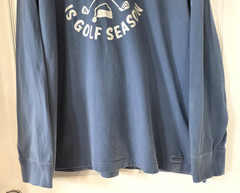 LIFE IS GOOD Men’s Blue Crusher T-Shirt Every Season Is Golf Season Size XXL