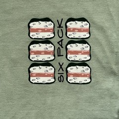 Crazy Shirts Hawaii Shirt 2XL Green Six Pack Musubi Snack Gym Workout 3149
