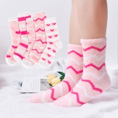 Fuzzy Socks for Women Cozy Pink Warm Winter Christmas Stocking Stuffers