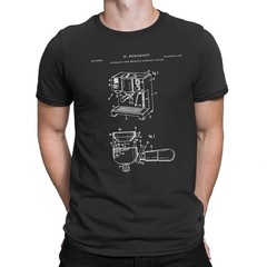 Espresso Coffee Maker Patent Unisex Shirt Coffee Maker Gift Tee Size S-3XL
