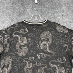 Drill Clothing Company Black Crew Neck T Shirt Men’s XL Dragon Grunge