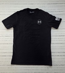 Under Armour Heatgear Freedom T-Shirt Size Medium, Patriotic Black and White