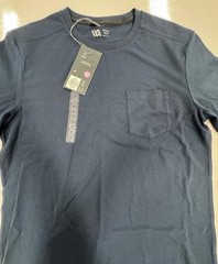 VRST ‘ MENS ‘ WASHED TEE ‘ DARKER ARDOSIA SLATE ‘ SMALL – UV PROTECTION