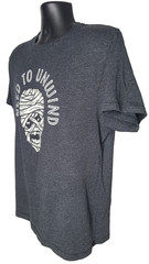 WAY TO CELEBRATE HALLOWEEN Mens T-Shirt SIZE L Short Sleeve Gray Graphic Tee