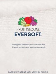 6 Pack Mens Eversoft 100% Cotton Stay Tucked Tag-free Crew T-Shirt XL May Vary
