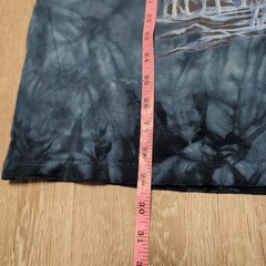 Vintage The Mountain Wolf Tee Men XL Blue Tie Dye Good Howling Pack Moon Nature