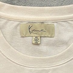 Vintage Karl Kani White Spell Out Logo T Shirt Mens XL Short Sleeve Tupac 90s
