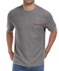 NUOKESASI Mens Casual T-Shirt Long Sleeve Crew Neck Soft Tee Shirts Summer Beach