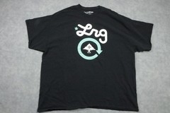LRG Shirt Mens 2XL Black Graphic Logo Tee Short Sleeve Streetwear Urban Crewneck