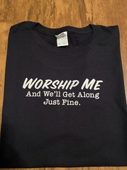 Worship Me Funny Tshirt Choose Size And Color Small-2xl