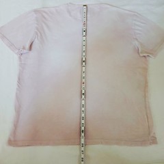 Lucky Brand California Henley Shirt Mens L White Pink Dyed Lightweight Cotton