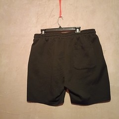 JMIERR Mens Sweat Shorts Casual Stretch Elastic Waist Waffle 2X-Large, A Black