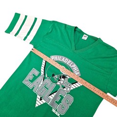 Vintage 80s 90s Philadelphia Eagles T Shirt Vtg Kelly Green Single Stitch USA XL