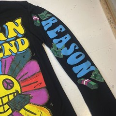 BORN LEGEND Reason Brand Long Sleeve T SHIRT Sz Uni M Street Wear Art