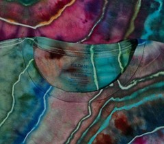 Handmade Ice Tie Dye T-Shirt XL Mens Womens Soft Cotton Blue Red Geode