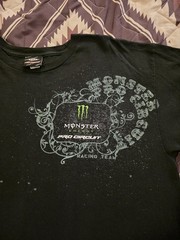 Vtg Y2K Pro Circuit Monster Energy Racing Motocross Supercross T Shirt Large