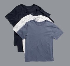 Tommy Hilfiger Men T-Shirts Tees 4 Pack M L XL Cotton Crew Neck Blue Black White