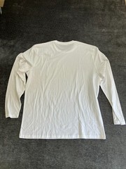 Fresh Clean Threads T-Shirt Mens 2XL White Soft Knit Cotton Crew Neck Casual