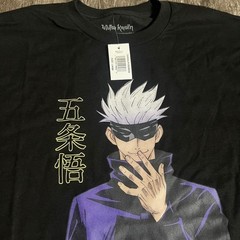 Reprint Jujutsu Kaisen Gojo Satoru Black Anime Manga Graphic Tee Men’s PA9004