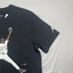 Nike Air Jordan T Shirt Mens Large Black Flight MVP Jumpman Birmingham Barons