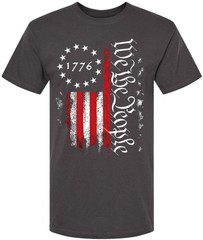 We the People 1776 USA Flag T-Shirt Independence Freedom Patriotic American Tee