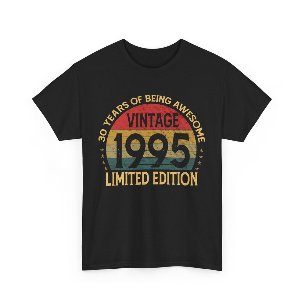 Vintage 1995 Limited Edition 30-Year-Old Gifts 30th Birthday T-Shirt