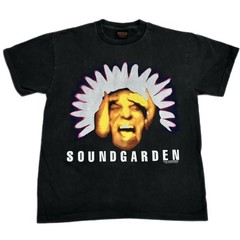 Vintage Soundgarden Black Hole Sun 1994 Band Sz.L Single Stitch T-Shirt REPRINT