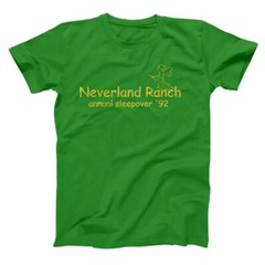 Neverland Ranch Annual Sleepoover Funny Rude Camp Green Basic Men’s T-Shirt