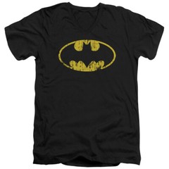 Batman Classic Logo Distressed DC Comics Licensed Adult T-Shirt
