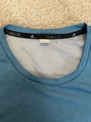 Adidas T-Shirt Ultimate Tee Climate- Men’s- Blue -LARGE
