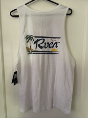 New RVCA Designer Tank Top Gym Workout Running Street Style Men’s Shirt Size M