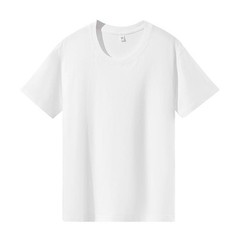 2pcs Crew Neck T-Shirt Short Sleeve Basic Tee Soft Cotton Casual Undershirt