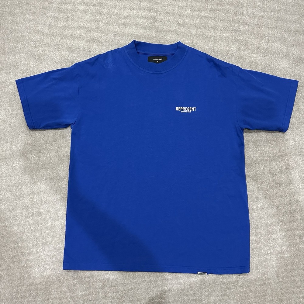 REPRESENT Owners’ Club Medium Blue Crew Neck T Shirt Powered By Enthusiasts