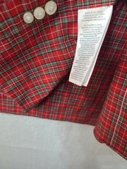 Lauren Ralph Lauren Mens XL Red Plaid Slim Fit Long Sleeve Button Up Shirt