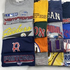 Wholesale Lot of 20 Men’s Sports Tee Shirts (Size Breakdown in Desc)