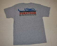 Usher Mens #URXTOUR She Likes it My Way Gray Tour Shirt New S, M, L