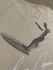 90s Lance Carson Surfboard Surf T Shirt LARG – USA MADE (two small holes- faded)