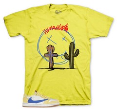 Sneaker Tees To Match Jordan 1 Canary Yellow Travis Scott – ST Cactus T-shirt