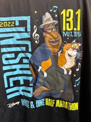 RunDisney 2022 13.1 Miles Black Shirt “I DID IT” Wine Dine Half Marathon 3XL NWT