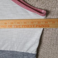 Express Shirt Mens XL Red White Gray Tank Top Colorblock Heather Cotton Blend