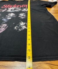 Slipknot T-Shirt Mens L Prepare For Hell Tour Band Faded Black Bravado Reprint