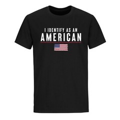 I Identify As An American T-shirt USA Flag Patriotic T-shirt For Men