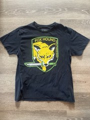 Metal Gear Rising Fox Hound Graphic T Shirt Black Men’s Large Gaming Tee