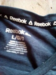 Reebok Long Sleeve Gray Reflective Crew T- Shirt Size Large Used