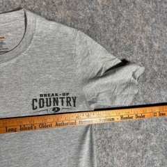 Mossy Oak Graphic T-Shirt Mens S Grey Break-Up Country Hunting Buck deer hunt