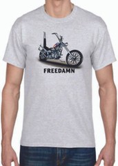 Adult DryBlend® T-Shirt – ( FREEDAMN – AMERICAN PRIDE / BIKER / CHOPPER)