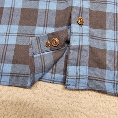 LL Bean Flannel Shirt Men’s 3XLT Blue Plaid Button Up Shirt #513682 Untucked Fit