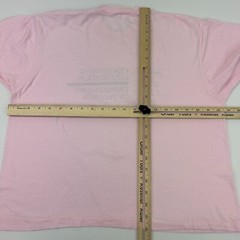 Vintage 90s University of Illinois Physics Dept T Shirt Crop Top Pink L Large