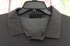 Men’s No Boundaries Oversize French Terry Polo Shirt XLARGE Charcoal Sky NEW